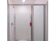 Clean and modern shower stall with built-in shelving at 1714 Wynford Cir, Tavares, FL 32778