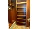 Spacious walk-in closet with built-in shelving at 3336 Edgecliffe Dr, Orlando, FL 32806