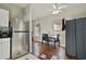 Small dining area with table and chairs, near the kitchen at 1020 Wisconsin Ave, St Cloud, FL 34769