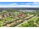 An aerial view showing the location of a house within a neighborhood at 9106 Panzani Pl, Windermere, FL 34786