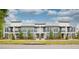 Modern townhome community with attractive landscaping at 2120 Broome St, Kissimmee, FL 34743