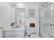 Bathroom with single sink vanity and shower/tub at 148 Merida Dr, Kissimmee, FL 34743