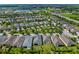 Aerial view of a residential community with numerous houses and green spaces at 4907 W Fountainwood Dr, St Cloud, FL 34772