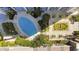 Aerial view of resort-style pool and surrounding courtyard at 155 S Court Ave # 2710, Orlando, FL 32801