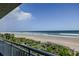 Stunning panoramic view of the beach and ocean at 5303 S Atlantic Ave # 35, New Smyrna Beach, FL 32169