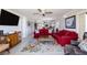 Spacious living room with comfortable seating and ocean views at 5303 S Atlantic Ave # 35, New Smyrna Beach, FL 32169