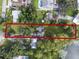 Aerial lot view of property and surrounding houses at 5625 Chipola Cir, Orlando, FL 32839