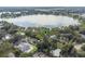 Aerial view of property location and surrounding lake at 5625 Chipola Cir, Orlando, FL 32839