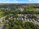 Aerial view showing a large neighborhood with lush green spaces at 812 Shell Ln, Longwood, FL 32750