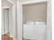 Convenient laundry closet with washer and dryer at 655 Pensacola Ln, Lake Mary, FL 32746