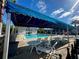 Community pool with covered seating area at 1944 Conway Rd # 2, Orlando, FL 32812