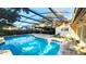 Large screened in pool with plenty of space for entertaining at 4013 Quenita Dr, Winter Park, FL 32792