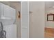 Stackable washer and dryer in a dedicated laundry closet at 514 Lucaya Loop # 514, Davenport, FL 33897