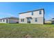 Two-story home with gray siding and a grassy backyard at 2462 Leeds St, Haines City, FL 33844