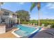 Relaxing pool area with spa and scenic views at 7481 Gathering Loop, Reunion, FL 34747