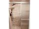 Updated shower with glass enclosure and modern fixtures at 1347 Heather Lake Dr, Orlando, FL 32824