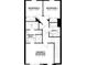 Second floor plan with bedrooms and bathrooms at 15871 Tollington Aly, Winter Garden, FL 34787