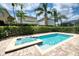 Private pool and spa with brick pavers at 420 Lasso Dr, Kissimmee, FL 34747