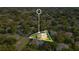 Aerial close-up view of a single-Gathering home in a residential neighborhood at 1434 Hidden Meadow Way, Apopka, FL 32712