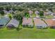 Aerial view of the neighborhood, highlighting the property's location and surrounding homes at 2366 Prairie Dunes, Clermont, FL 34711