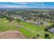 Community overview featuring various homes and a golf course in the background at 2366 Prairie Dunes, Clermont, FL 34711