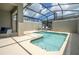 Private pool and spa with covered patio at 2709 Scrapbook St, Kissimmee, FL 34746