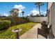 Small backyard with patio, bird bath, and grill at 899 Jonathan Way # 899, Altamonte Springs, FL 32701