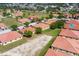 Aerial view of community featuring various homes and green spaces at 1646 Cumin Dr, Poinciana, FL 34759
