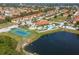 Community pool, tennis court, and clubhouse at 1646 Cumin Dr, Poinciana, FL 34759
