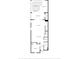 First floor plan with a kitchen, living area, and bedroom at 4738 Terrasonesta Dr, Davenport, FL 33837