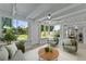 Relaxing sunroom with large windows and access to the backyard at 2140 Ridge Dr, Winter Park, FL 32792