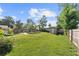 Large backyard with storage shed and fenced perimeter at 2140 Ridge Dr, Winter Park, FL 32792