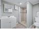 Clean bathroom with a shower/tub combo, vanity, and toilet at 313 Story Partin Rd, Orlando, FL 32833