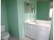 Bathroom with vanity, sink, and toilet at 10320 La Guardia Ct, Orlando, FL 32821