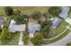 Aerial view showcasing the home's neighborhood setting at 5400 Fox Briar Trl, Orlando, FL 32808