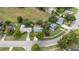 Aerial view of the property and surrounding houses at 5400 Fox Briar Trl, Orlando, FL 32808