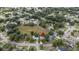 Aerial view showing home's location in a residential neighborhood at 5400 Fox Briar Trl, Orlando, FL 32808