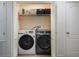 Convenient laundry closet with Samsung washer and dryer at 3179 Rodrick Cir, Orlando, FL 32824