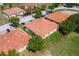 Aerial view of community showing building rooftops and parking at 1652 Cumin Dr, Poinciana, FL 34759