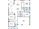 3-bedroom, 2-bathroom floor plan with 3-car garage at 3287 Roseville Dr, Apopka, FL 32712
