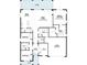 Open floorplan featuring 3 bedrooms, 2 bathrooms, and a 2-car garage at 3263 Roseville Dr, Apopka, FL 32712
