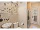 Elegant bathroom with mosaic tile and walk-in shower at 11227 Macaw Ct, Windermere, FL 34786