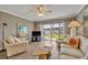 Living room with sliding doors to balcony at 4831 Saxon Dr # 2270, New Smyrna Beach, FL 32169