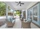 Spacious screened porch overlooking the pool at 12200 Treetop Ct, Orlando, FL 32832