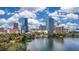 Stunning view of the Orlando skyline and Lake Eola at 322 E Central Blvd # 1214, Orlando, FL 32801