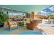 Comfortable outdoor patio furniture with a view at 322 E Central Blvd # 1214, Orlando, FL 32801