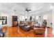 Bright and airy living room with hardwood floors and fireplace at 140 E Morse Blvd # J, Winter Park, FL 32789