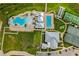 Resort-style community pool, lap pool, tennis courts at 2717 Greenlands St, St Cloud, FL 34772