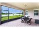Relaxing screened patio overlooking a serene lake at 2717 Greenlands St, St Cloud, FL 34772