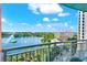Balcony offering breathtaking lake and city views at 322 E Central Blvd # 901, Orlando, FL 32801